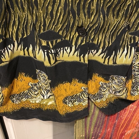 F New Gear button front 3/4 sleeve plus size shirt 3X - Picture 2 of 5